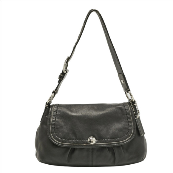 Coach Handbags - Coach Black Leather Soho Pleated Hobo Shoulder Bag